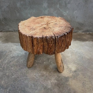 老木头朽木枯木茶几侘寂风户外庭院阳台小茶桌原木风创意特色茶台