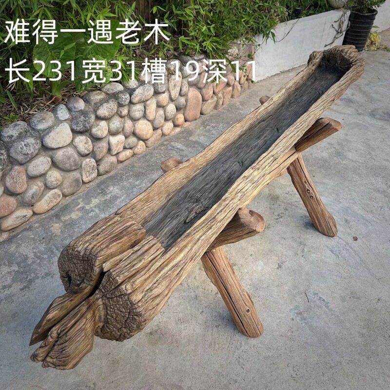 云南丽江大理老木头流水风化木枯木摆件侘寂风装饰民宿茶空间装饰