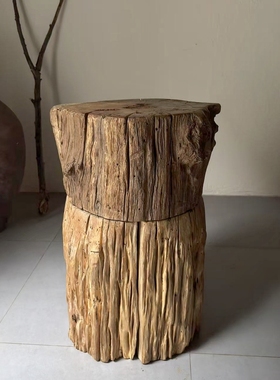 古旧侘寂风枯木底座支架老木头风化木朽木支架摆件25331