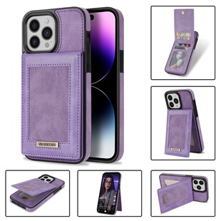 带卡包支架一体适用苹果14pro手机壳零钱包iPhone13promax卡槽12插卡式11可插卡XS高级感X钱包mini迷你卡套78