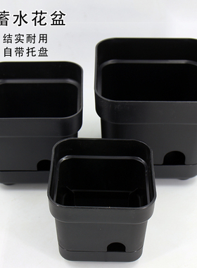 DD110/130升级版可拆卸易清洗 绿色蓄水花盆多肉植物花卉加厚方盆