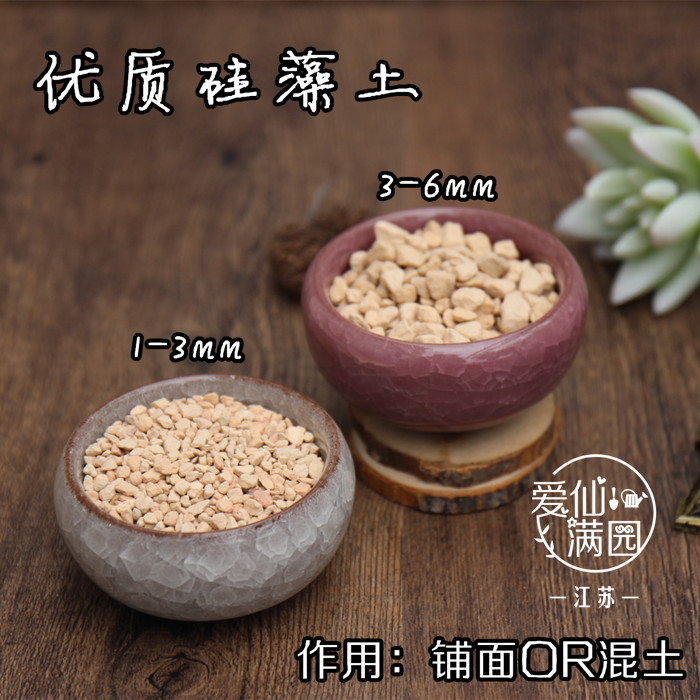 散装已过筛多肉植物硅藻土