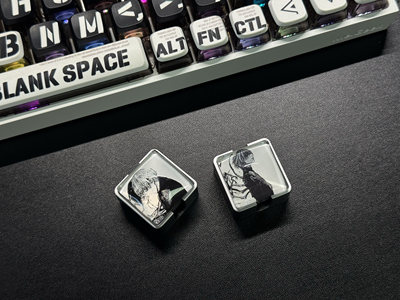 东京喰种主题黄铜铭牌航插线配种块方形磁吸数据线铭牌可过8mm线