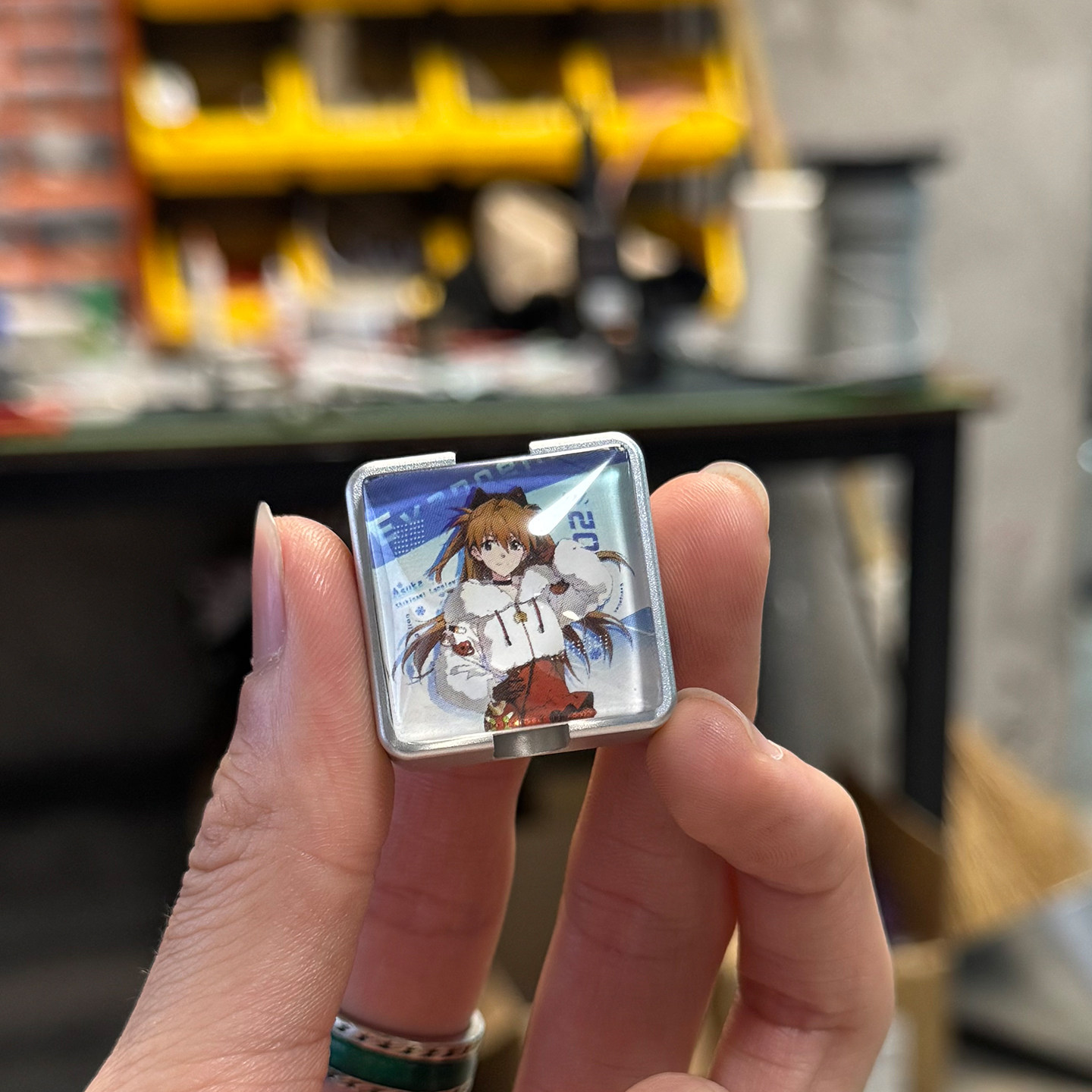 方块磁吸自定义铭牌航插线配重图片
