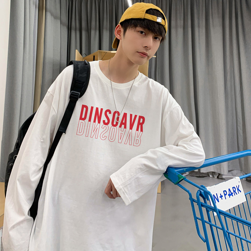 2026秋装新款字母印花宽松圆领长袖T恤bf风 A025-C56-P30图片