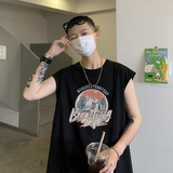 @2025夏装登山字母运动坎肩背心休闲无袖t恤A025-B309-P25控38，男装背心/马甲，电商A025