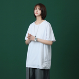 2026夏装新款ins纯色圆领短袖T恤大码情侣中性风A025-T33-P12，男装T恤，电商A025