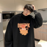 *50棉加绒*2026冬装字母沙滩ins风半高领卫衣A025-W980-P50控68，男装卫衣，电商A025
