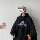 2026春装新款字母火山宽松连帽大码卫衣情侣A025-W155-P50控68，男装卫衣，电商A025