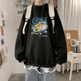 2026冬卡通猫鼠宽松半高领加绒大码卫衣情侣A025-W966-P50控68，男装卫衣，电商A025