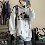 2025秋新款重磅雪山印花连帽卫衣情侣A025-W592-P55控78加绒65，男装卫衣，电商A025
