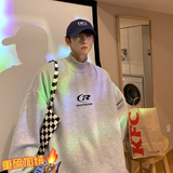 360g重磅摇粒绒2023字母情侣加绒半高领卫衣A025-W916-P50控68，男装卫衣，电商A025