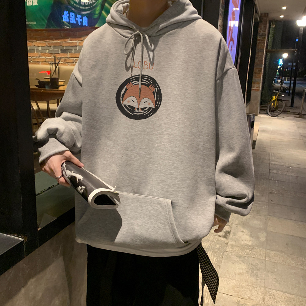 原创款2026春装创意动物ins连帽卫衣大码帽衫A025-W166-P50控68,男装卫衣,电商A025