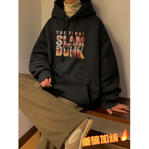 重磅加绒加厚 直播品质 大板型2022款篮球少年连帽卫衣 W571-P60图片