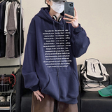 W591A-P55控78加绒652025秋装创意字母情侣出游连帽卫衣，男装卫衣，电商A025
