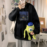 系列款~2026秋冬潮牌宽松连帽卫衣大码外套A025-W115-P55控75，女装短外套，电商A025