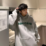 2026秋装绿色字母印花宽松连帽卫衣外套上衣A025-W552-P50控68，女装短外套，电商A025