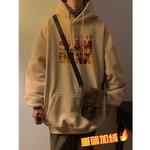 重磅加绒加厚 直播品质 大板型2022款篮球少年连帽卫衣 W571-P60图片