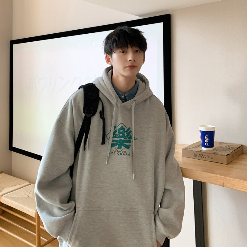 2026春装新款个性文字宽松连帽卫衣潮港风A025-W195-P50控68,男装卫衣,电商A025