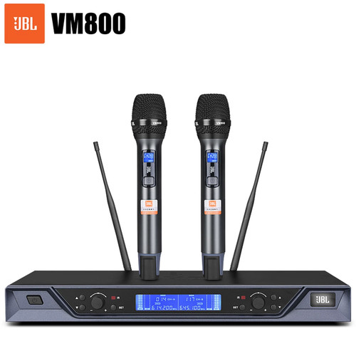 JBL VM800一拖二无线话筒KTV舞台演出家用K歌U段防啸叫会议麦克风
