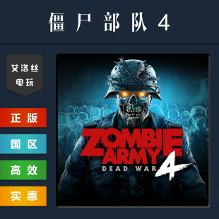 steam平台 中文正版游戏 僵尸部队4 Zombie Army 4 激活码 cdk