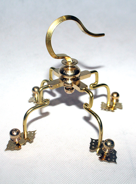 特价黄铜白铜十三太保铜钩 红子绣眼靛颏鸟笼钩子方圆鸟笼配件