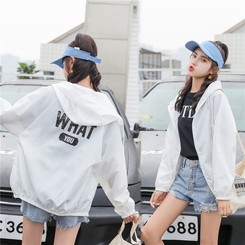 Leisure fashion sunscreen clothes women's 2021 spring and summer new Korean Short cardigan thin coat loose and versatile