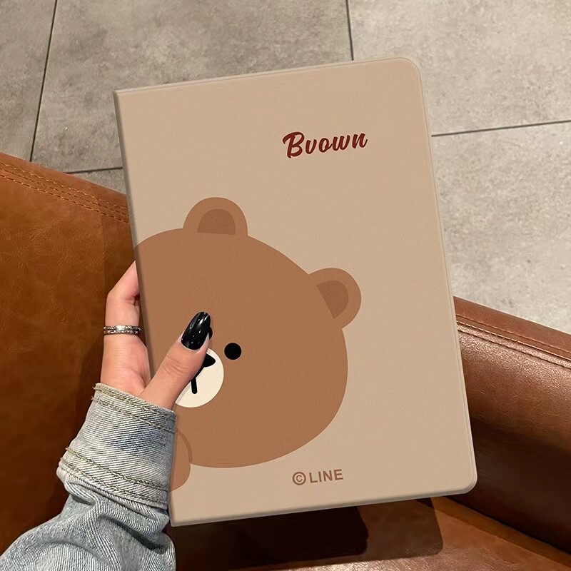 适用华为matepad10.4保护套2024新款m6平板壳v7pro荣耀8畅享2电脑x6全包防摔c5e卡通可爱小熊se硅胶软边皮套