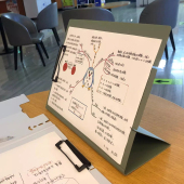 立式 文件夹A4夹板高中生初中生考研考编高考资料夹试卷收纳夹垫板