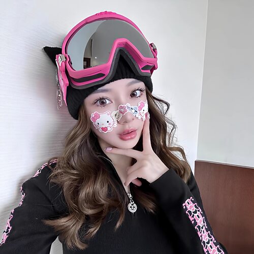 可爱滑雪防冻贴鼻子面部保暖贴
