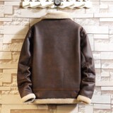 2025年冬季新款大码皮毛一体休闲夹克外套男D209A-PT918-P245，男装夹克，电商D209A