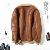 2025冬季新款大码皮毛一体休闲夹克外套男D209A-PT581-P245，男装夹克，电商D209A