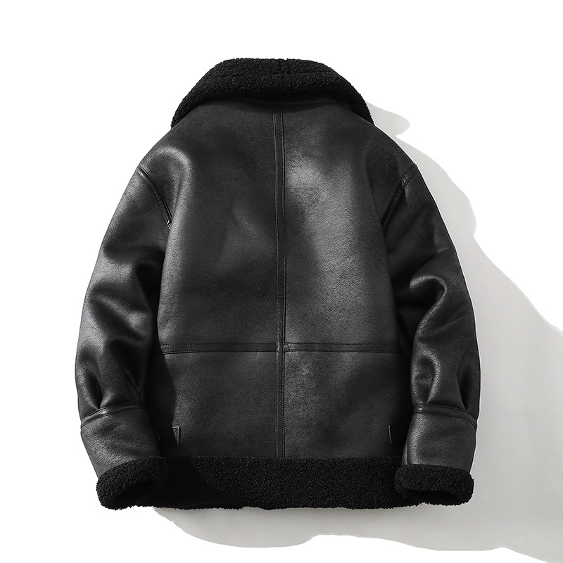 25年冬季新款皮毛一体加绒加厚夹克男外套D209A-PT228A-P255两色,男装夹克,电商D209A