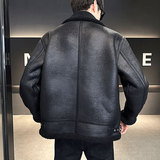 店主风25年冬季新款皮毛一体加绒夹克男外套D209A-PT588A-P245，男装夹克，电商D209A