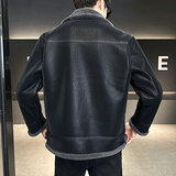 店主风25年冬季新款皮毛一体加绒夹克男外套D209A-PT6699-P245，男装夹克，电商D209A