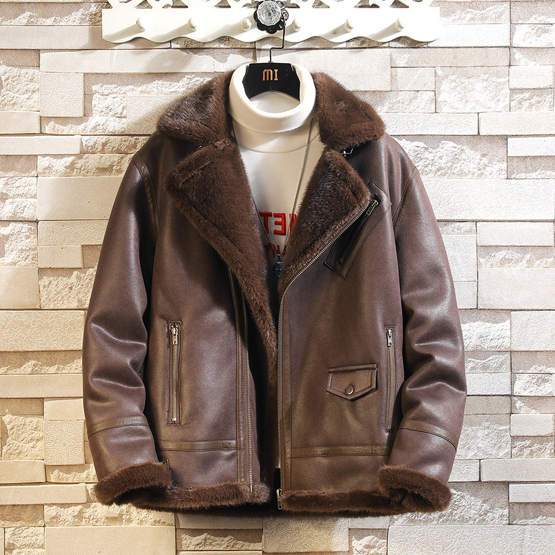 砖墙挂拍2025冬季新款银兰貂大码皮毛一体外套男D209A-PT111-P330，女装短外套，电商D209A