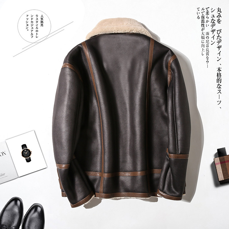 2025年冬季新款大码皮毛一体休闲夹克外套男D209A-PT8808-P265,男装夹克,电商D209A