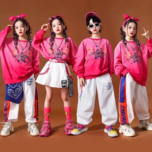 儿童多巴胺啦啦队演出服小学生运动会开幕式服装班服男童街舞套装