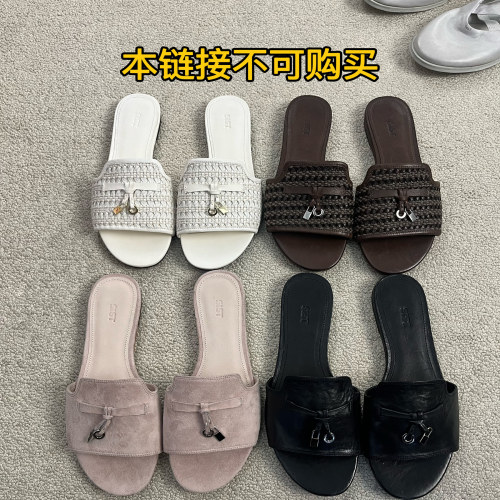 (6.6上新）CZCAICAI2025年新款圆头编织凉拖鞋女平跟