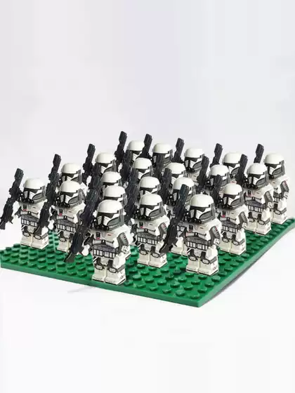 Star Wars Building Block Minifigures Stormtrooper Clone Trooper Rebel Alliance Dark Trooper Military Parade Team Formation Assembling Toys