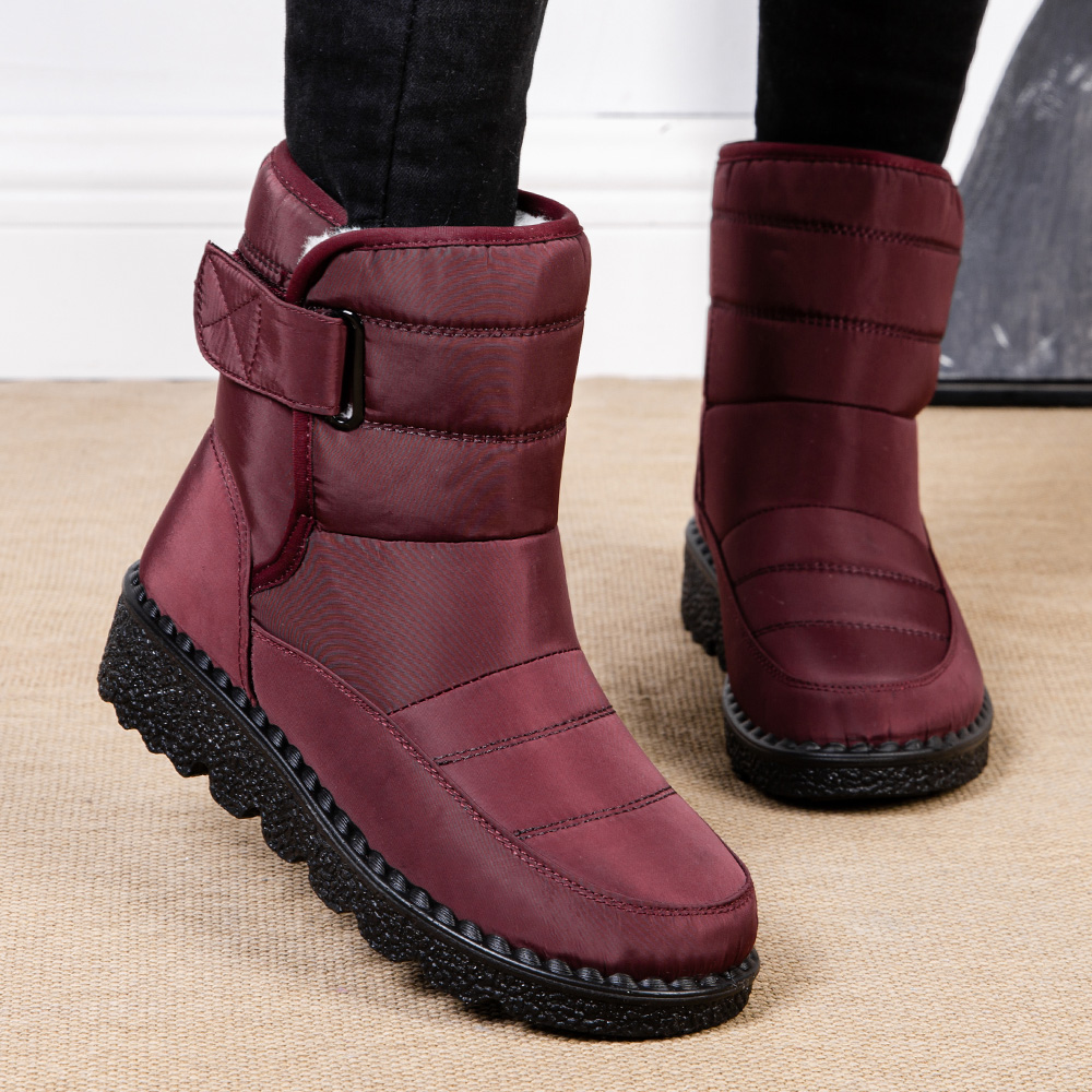 加厚棉鞋防滑保暖雪地靴妈妈靴