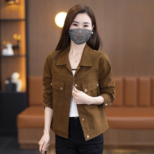 短款外套女2026春秋新款休闲百搭流行夹克宽松显瘦时尚小个子上衣
