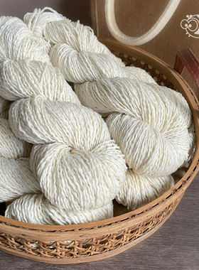 【手染白胚】手工diy染色原材料白胚纱羊毛圈圈线马海毛亚麻棉线