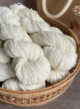 【手染白胚】手工diy染色原材料白胚纱羊毛圈圈线马海毛亚麻棉线