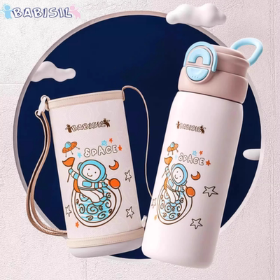 儿童保温杯大容量600ml学生水壶