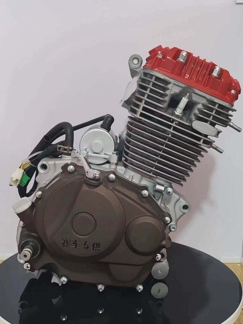 全新越野cqr250车型cb250发动机红色长期供应越野两轮发动机250cc