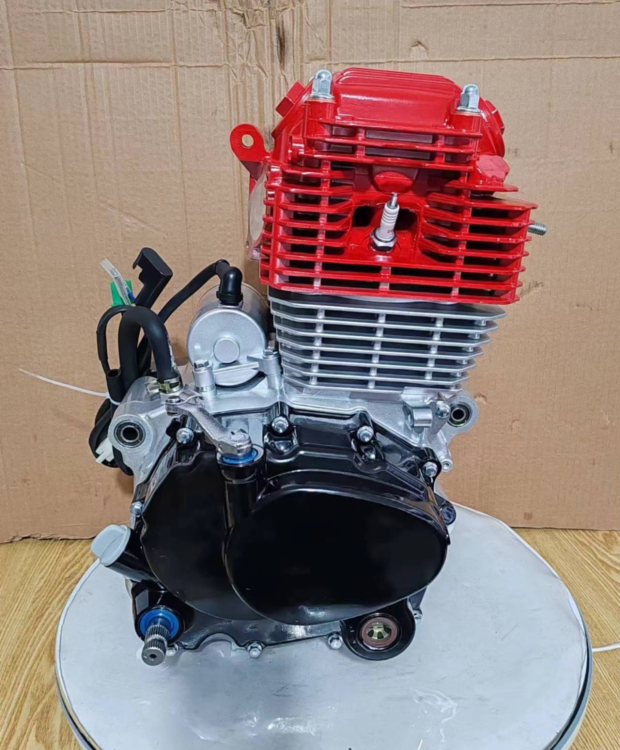 新款cB300cc大头机越野改装摩托发动机适合普通悬挂通用车架直上