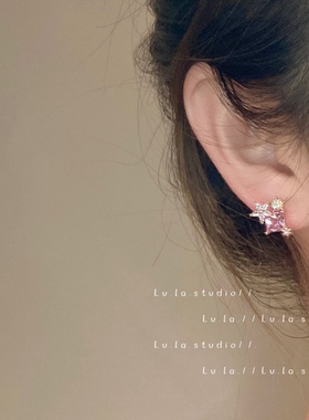 Lula.studio | 925银针玫瑰金花朵耳钉小众设计感高级感耳饰