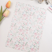 A4胶片硫酸纸磨砂胶片分隔页可DIY手账配件 Ruila 粉黛幽梦集