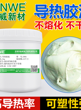 SINWE导热硅胶泥电脑散热硅脂泥绝缘橡皮泥导热泥凝胶白灰色蓝色